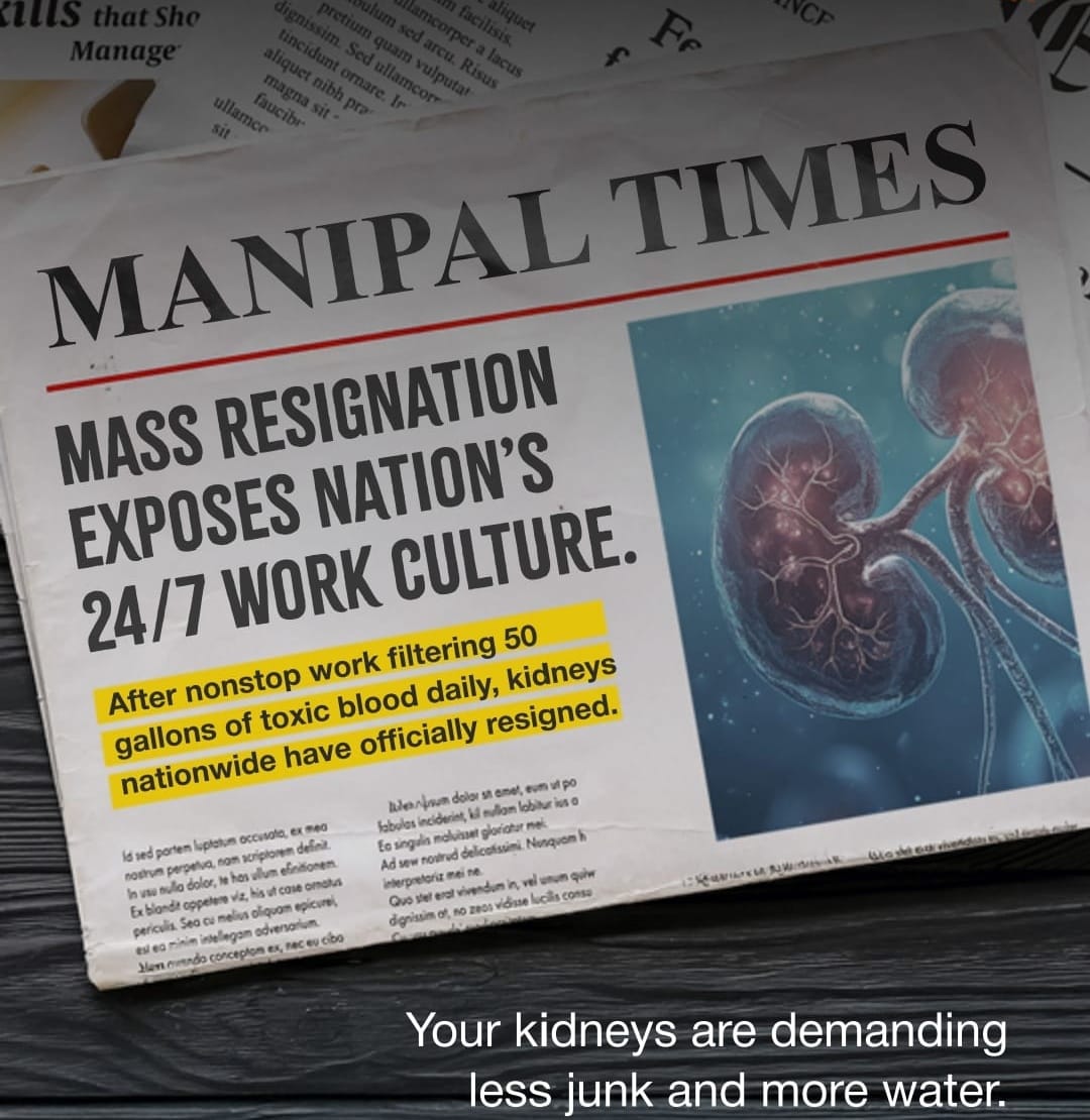 YSayeedAhmed's tweet photo. #WorldKidneyDay🚨

A kidney’s job is tough—but do we appreciate it? @ManipalHealth Manipal Hospitals’ ‘Kidney Resignation’ campaign urges us to care for these vital organs before it’s too late

Ripple Alimony A. 7 $XRP IT'S OVER Jerusalem
#GazaGenocide Mossad Crimea İstanbul Bush https://t.co/BMN3au08k2