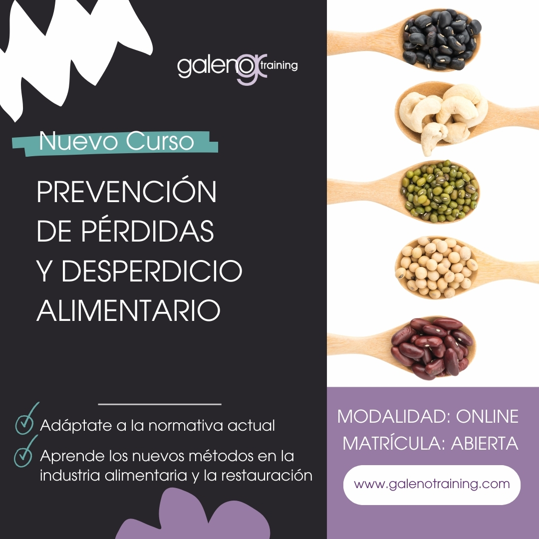 GCGaleno's tweet photo. NOVEDAD: Curso de Prevención de Pérdidas y Desperdicio Alimentario
Los empleados de la industria alimentaria y el sector de la restauración deberán adaptarse a los objetivos que marca la Unión Europea en materia de #DesperdicioAlimentario. 
Ficha curso: https://t.co/Y8Stl4tgDT https://t.co/8hEBHwyWS1