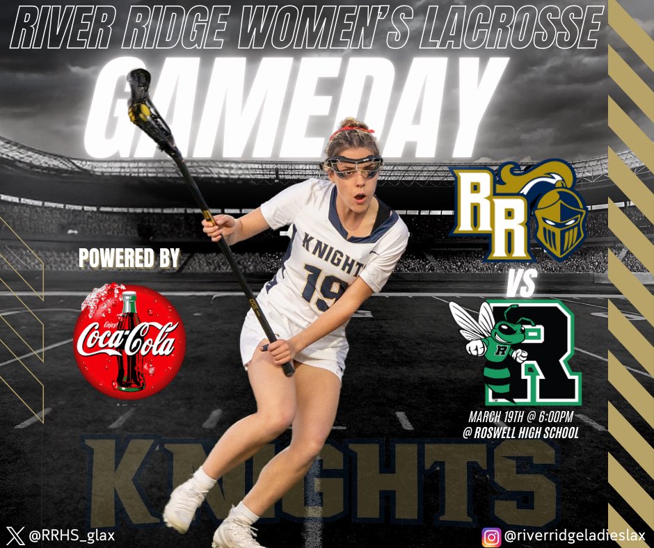 RRHS_glax's tweet image. 🚨GAMEDAY ALERT🚨
The Lady Knights 🥍 team heads to Roswell tonight to take on the Lady Hornets in a Region Contest! GO KNIGHTS⚔️💙💛 #FAMILY #HokaHey
