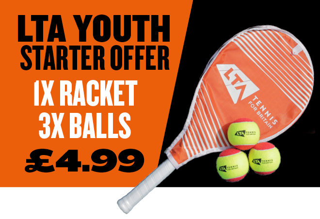 VENUES!!
Get involved today! Host a Big Tennis Weekend at your venue and help inspire the next generation of tennis stars.
lta.org.uk/roles.../venue…
The LTA Youth Starter Offer For just £4.99 
Great way to introduce tennis to kids and parents
