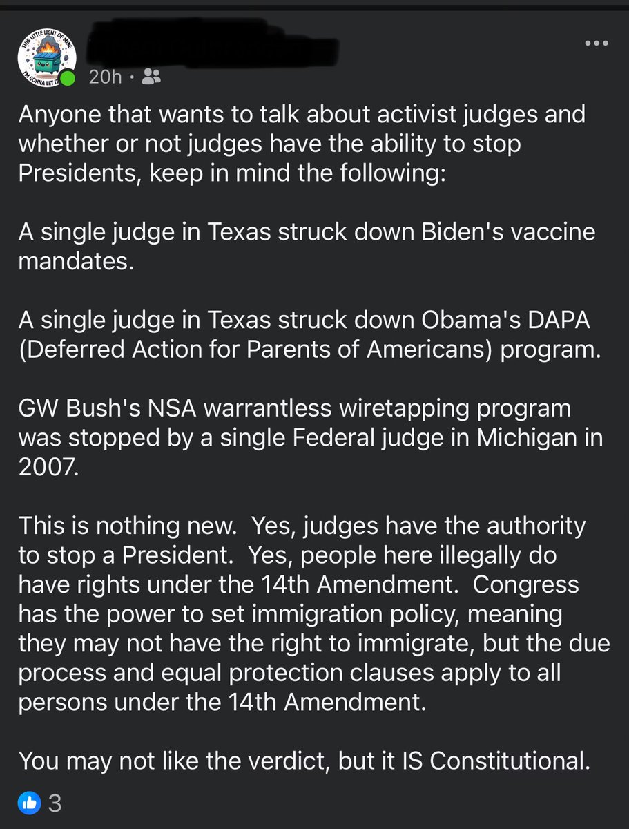 Refresher course on the constitution…..