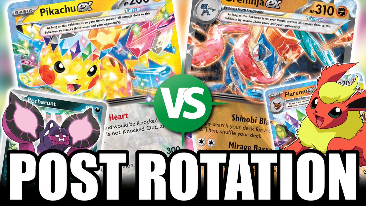 ⚡️Pikachu ex VS Greninja ex but they both have a twist...

➡️youtu.be/XTcFtuv9JhI?si…

#Pokemon #PokemonTCG #YouTube
