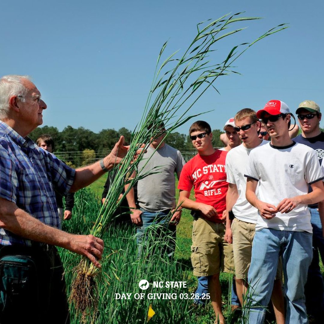 NC State Crop & Soil Sciences (@cropandsoil) on Twitter photo ๐จ Tomorrow is the Day! ๐จ
NC Stateโs Day of Giving is tomorrow, 3/26. 
Your support powers our student teams for hands-on learning experiences. We are passion-inspired & donor-fueled!
Select "Friends of Crop and Soil Sciences" to designate your gift. go.ncsu.edu/give-crop-soil ๐จ Tomorrow is the Day! ๐จ
NC Stateโs Day of Giving is tomorrow, 3/26. 
Your support powers our student teams for hands-on learning experiences. We are passion-inspired & donor-fueled!
Select "Friends of Crop and Soil Sciences" to designate your gift. go.ncsu.edu/give-crop-soil