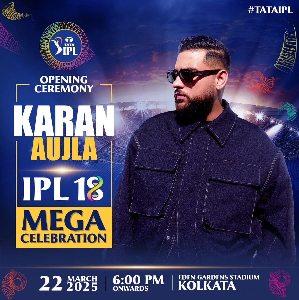 Fantasyevo21's tweet photo. Karan Aujla to perform in Opening Ceremony Of #TATAIPL2025 

#Cricket #IPL2025 #karanaujla https://t.co/PqlkjxFBCW