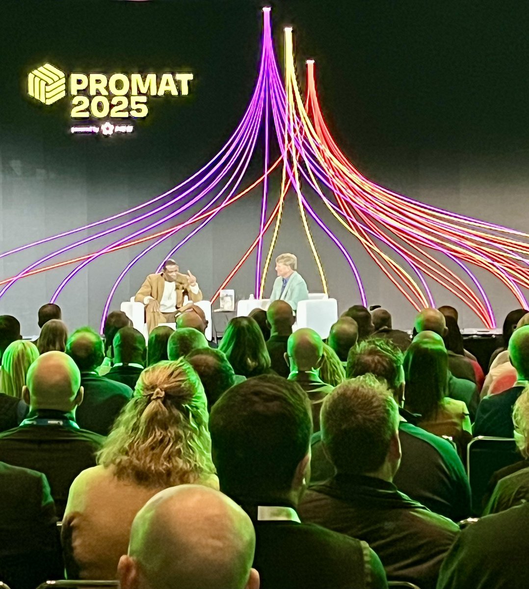 RobRunge1's tweet image. An uplifting discussion with keynote speaker @DeionSanders at #Promat2025