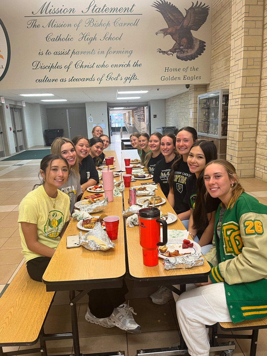 Annual Spring Break Mass and breakfast! Thanks Father John for saying Mass for us!