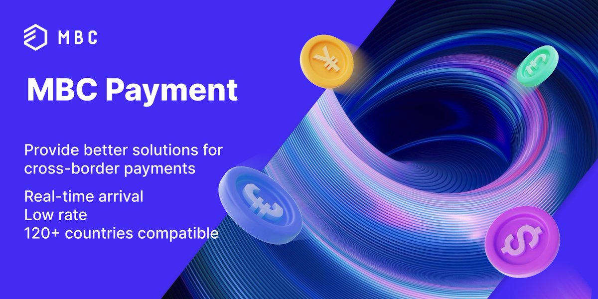 mBridgeCoin's tweet photo. MBC Bank Card is compatible with consumption payments in over 120 countries, and MBC TOKEN is the ultimate borderless currency. 🌍💳
#MBCBankCard #MBCTOKEN #BorderlessCurrency #GlobalPayments https://t.co/cIE7KW7u7j