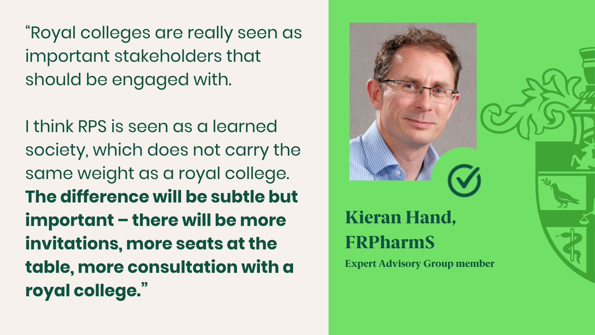 We have gathered the stories and perspectives of individuals from across the pharmacy community in Great Britain on the RPS proposals for change and ambition to become a royal college.

Explore Kieran Hand's here: rpharms.com/about-us/chang… #RPSVote