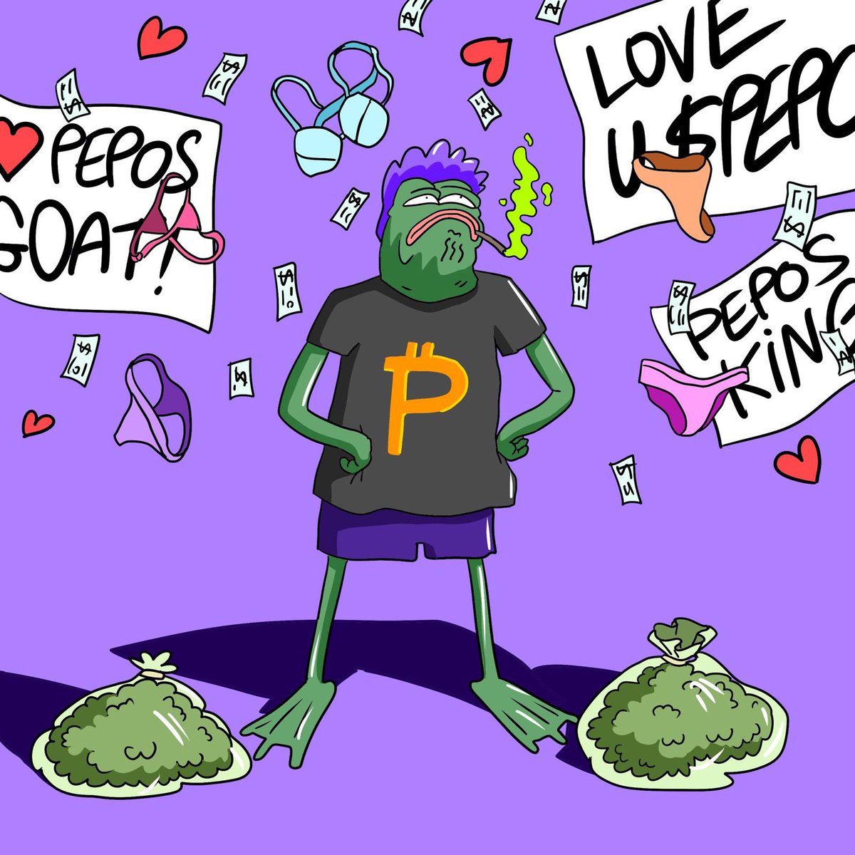 gm 💚

$PEPOS is the 1st mainstream token for the cannabis industry. 🌱

It's designed for the everyday cannabis person &amp; crypto investor.

It's the one that opens up a 42.6 billion cannabis industry to the masses.

👉 waldoslegend.gitbook.io/docs/real-weed…