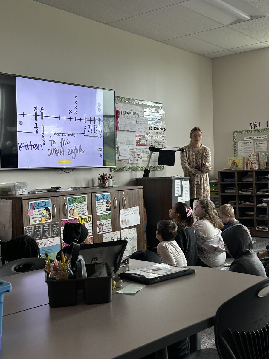 Thank you Mrs. Priest for an amazing visit!! Your mathematicians were deep in to analyzing a line plot making claims based on all of their learning!! <a href="/NKCSchools/">NKC Schools</a> <a href="/MaplewoodElemen/">Maplewood Elementary</a>