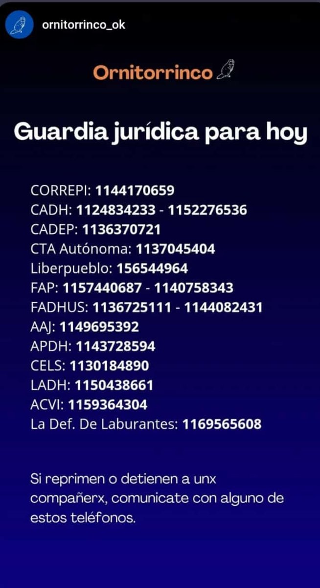 DerHumPJSM's tweet image. Para tener en cuenta hoy. Guarden estos teléfonos.