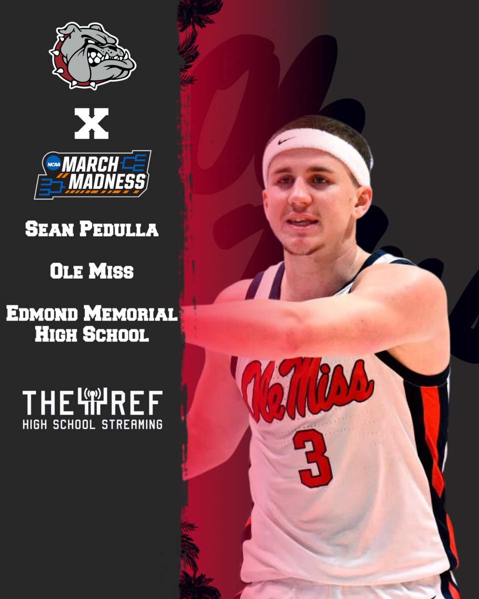 KREFSportsTV (@krefsportstv) on Twitter photo Former Edmond Memorial standout (<a href="/EMHSBoysHoops/">EMHS Boys Basketball</a>) Sean Pedulla and the Ole Miss Rebels are a 6-seed in the NCAA Tournament π
Pedulla led Edmond Memorial to three State Tournaments and was a two-time All-State selection. He averaged 17.6 PPG his senior season.
<a href="/goemhsathletics/">EMHS Sports</a> Former Edmond Memorial standout (<a href="/EMHSBoysHoops/">EMHS Boys Basketball</a>) Sean Pedulla and the Ole Miss Rebels are a 6-seed in the NCAA Tournament π
Pedulla led Edmond Memorial to three State Tournaments and was a two-time All-State selection. He averaged 17.6 PPG his senior season.
<a href="/goemhsathletics/">EMHS Sports</a>