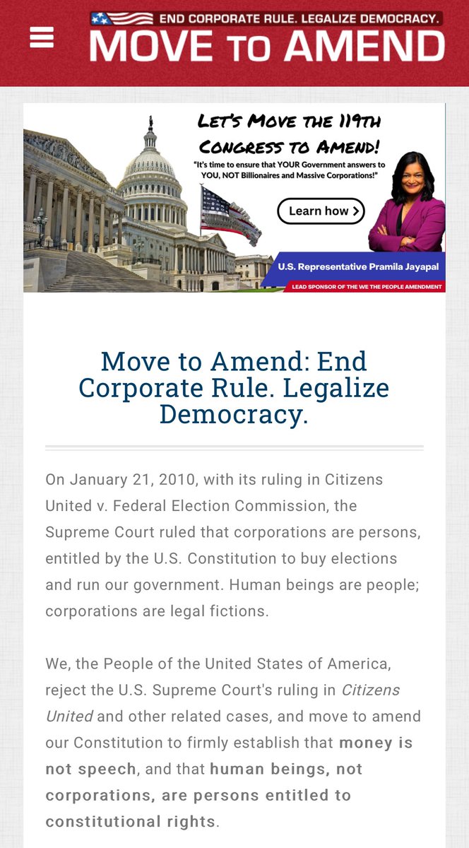 2026 is the 250th Anniversary of our Declaration of Independence &amp; We The People rejected divine rule in favor of democracy.
🇺🇸
Make no small dreams for America’s Fifth Jubilee! It’s time for our next Constitutional Amendment &amp; get big money out of elections. Demand H.J.Res.54!