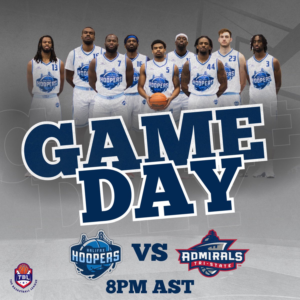 The Halifax Hoopers are back on the court TONIGHT at 8 PM AST vs. the Tri-State Admirals! Watch live on TBLTV.tv 

tbltv.tv/hoopers

Plus, the home opener is April 18th, don’t miss it! 🎟🔥 

#HoopersNation #TBLTV