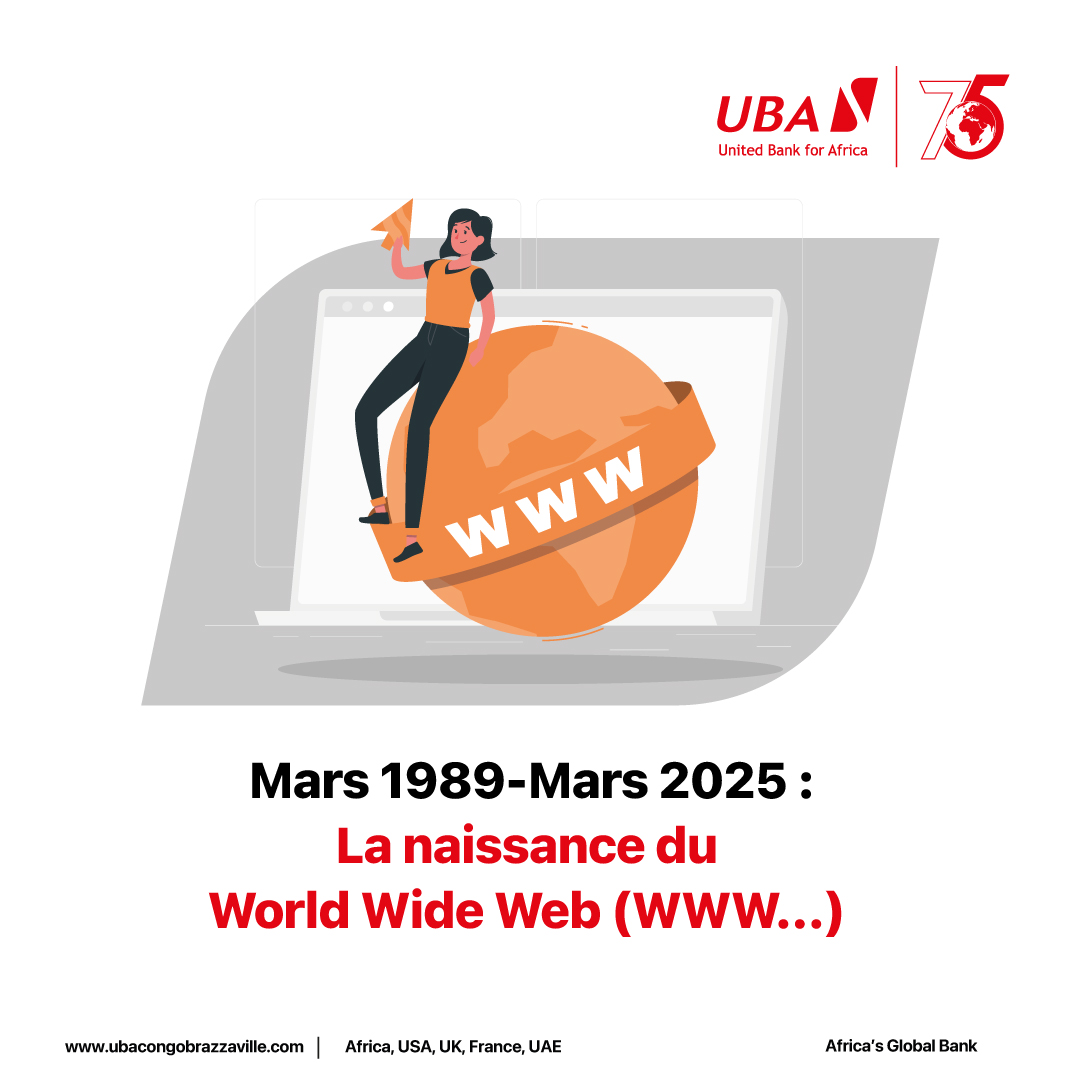 UBACongo's tweet image. Le saviez-vous? Il y a 35 ans, le Web naissait ! 

En 1989, Tim Berners-Lee posait les bases du World Wide Web, une invention qui allait transformer à jamais notre façon de communiquer.

Grâce à cette invention, l’information est devenue bien plus accessible !

#WorldWideWeb