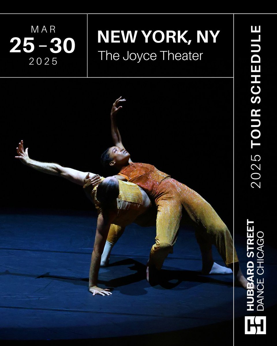 Hubbard Street Dance Chicago (@hubbardstreet) on Twitter photo HSDC is NYC bound! 🏙️✈️🗽 Join us next week Mar. 25-30 at <a href="/TheJoyceTheater/">TheJoyceTheater</a> for our final Season 47 tour stop. Tickets are going fast for all 7 performances of this thrilling program featuring works by Aszure Barton, FLOCK, Johan Inger, & Ohad Naharin. → joyce.org/performances/1…. HSDC is NYC bound! 🏙️✈️🗽 Join us next week Mar. 25-30 at <a href="/TheJoyceTheater/">TheJoyceTheater</a> for our final Season 47 tour stop. Tickets are going fast for all 7 performances of this thrilling program featuring works by Aszure Barton, FLOCK, Johan Inger, & Ohad Naharin. → joyce.org/performances/1….