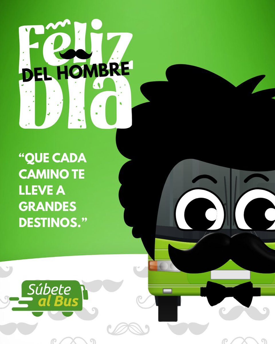 Metrolinea's tweet photo. “¡Feliz Día del Hombre! Hoy celebramos a esos pasajeros incansables de la vida, que con su esfuerzo y dedicación siempre siguen adelante. Que cada camino te lleve a grandes destinos. ¡Gracias por viajar con nosotros!”
💚🤍
#subetealbus https://t.co/2YdWyfudsl