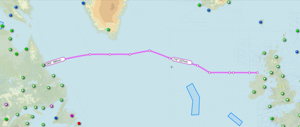 Andyyyyrrrr's tweet photo. 15:29 GOLD 63-64 flt x1 KC-135 & x1 KC-46
+ TABOR 21 x4? F-35/A Lightning II's
Tkrs out from Griffiss #KRME inbound to RAF Mildenhall Dragging x4? #F35's
#TABOR21 flt Departed From Hill AFB #KHIF For Lakenheath
Currently With Gander Oceanic #HF.
#GOLD63: 16-46023
#GOLD64: 58-0042 https://t.co/i2WKI05qJ7