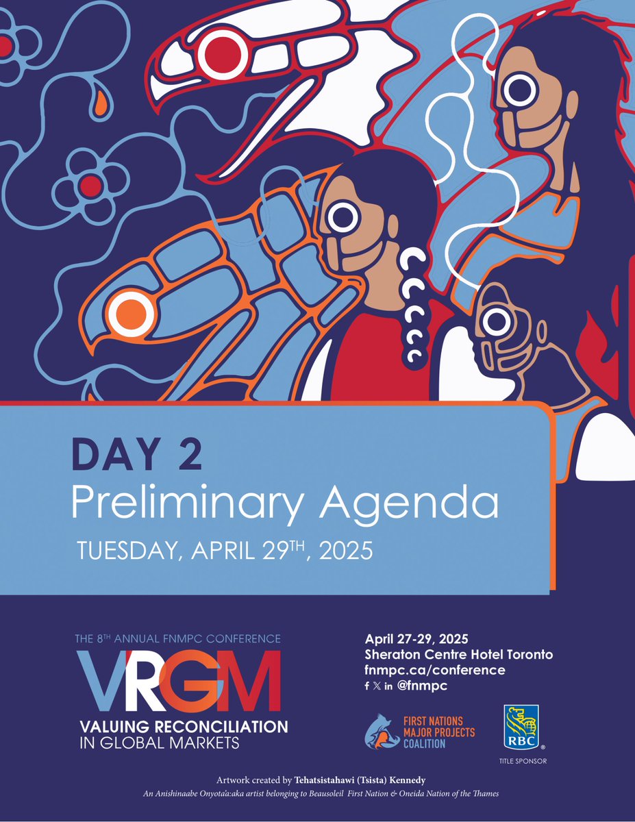 Release Announcement: #FNMPC2025 Preliminary Agenda

Day 2 of Canada’s largest Indigenous-led conference brings global leaders together to explore unlocking capital for investment and shaping Canada’s economic future through Indigenous partnership.

bit.ly/41YpWkl