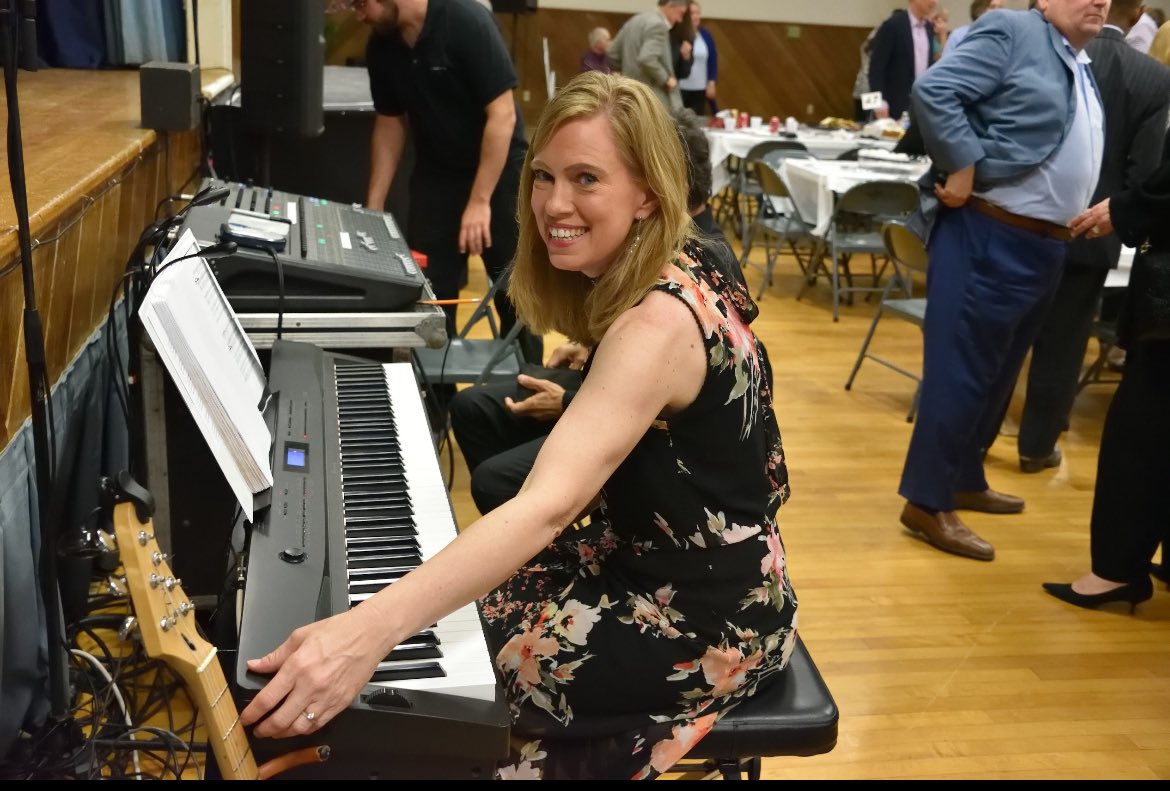 One of the best parts of Gridiron is the music, which wouldn’t be possible without music master Julie Baxter Payer (and her husband Rob Payer, not pictured). Julie’s got plenty of great tunes this year, so be sure to grab your tickets for Friday’s show at gridironshowbr.org