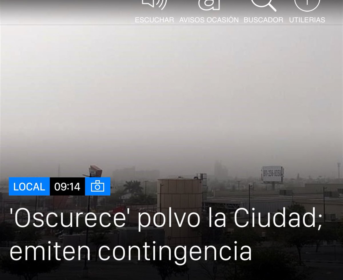 Espero que pronto el nivel de inconformidad de la sociedad sea proporcional a la gravedad del problema de la contaminación del aire en Monterrey vía @elnortelocal