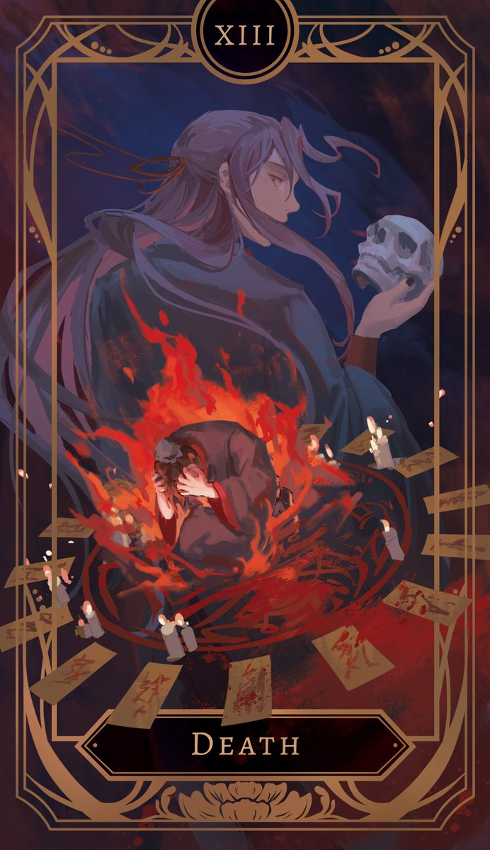 chapter_56's tweet photo. XIII. Death
end of cycle, beginnings, change, metamorphosis

#mdzs https://t.co/mKl98TsYu3