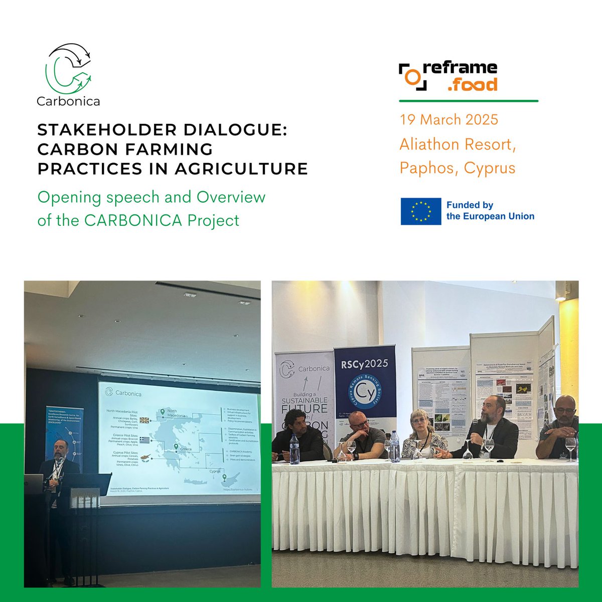 reframe.food (@reframefood) on Twitter photo ๐ฑToday, at the Stakeholder Dialogue: Carbon Farming Practices in Agriculture in Cyprus, <a href="/chatzikostas_gr/">gchatzikostas</a>, partner at <a href="/reframefood/">reframe.food</a> & Project Coordinator of <a href="/CarbonicaE/">Carbonica EU</a>, presented the project, contributing to the discussion on advancing #carbonfarming.
#Carbonicaexcellencehub ๐ฑToday, at the Stakeholder Dialogue: Carbon Farming Practices in Agriculture in Cyprus, <a href="/chatzikostas_gr/">gchatzikostas</a>, partner at <a href="/reframefood/">reframe.food</a> & Project Coordinator of <a href="/CarbonicaE/">Carbonica EU</a>, presented the project, contributing to the discussion on advancing #carbonfarming.
#Carbonicaexcellencehub