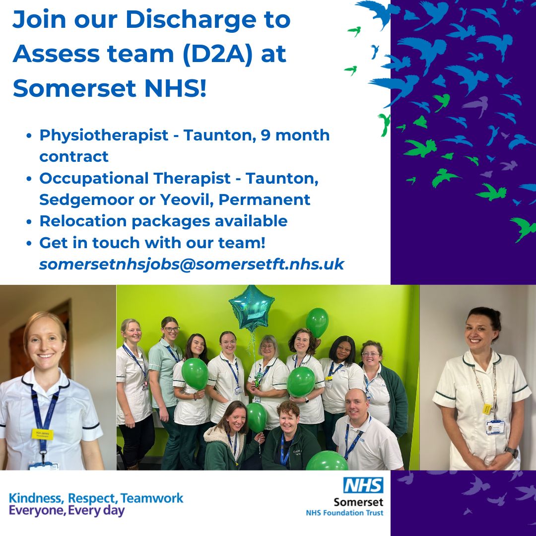 🚑💙 Helping people regain independence at home! 
We’re looking for physios &amp; OTs to join our team! Want to make a real impact?  #PhysioJobs #OTJobs #HealthcareCareers #SomersetJobs
Apply / find out more here - buff.ly/GlV9ZrF
buff.ly/w1HldRy