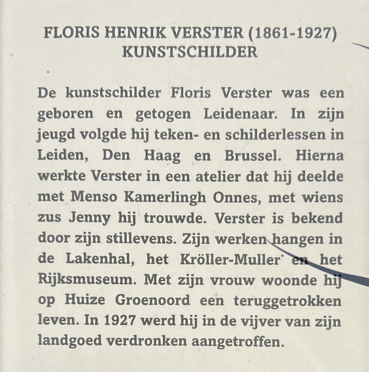 BoerLeen's tweet photo. Het graf van Floris Henrik Verster (1861-1927), #kunstschilder, geboren en getogen in #Leiden, #Begraafplaats #Groensteeg, #Leiden
Van 12 april t/m 24 augustus 2025, #tentoonstelling ‘FLORIS VERSTER – THUIS IN HET GROEN’, #Museum @DeLakenhal https://t.co/Vqdw3fXN2M