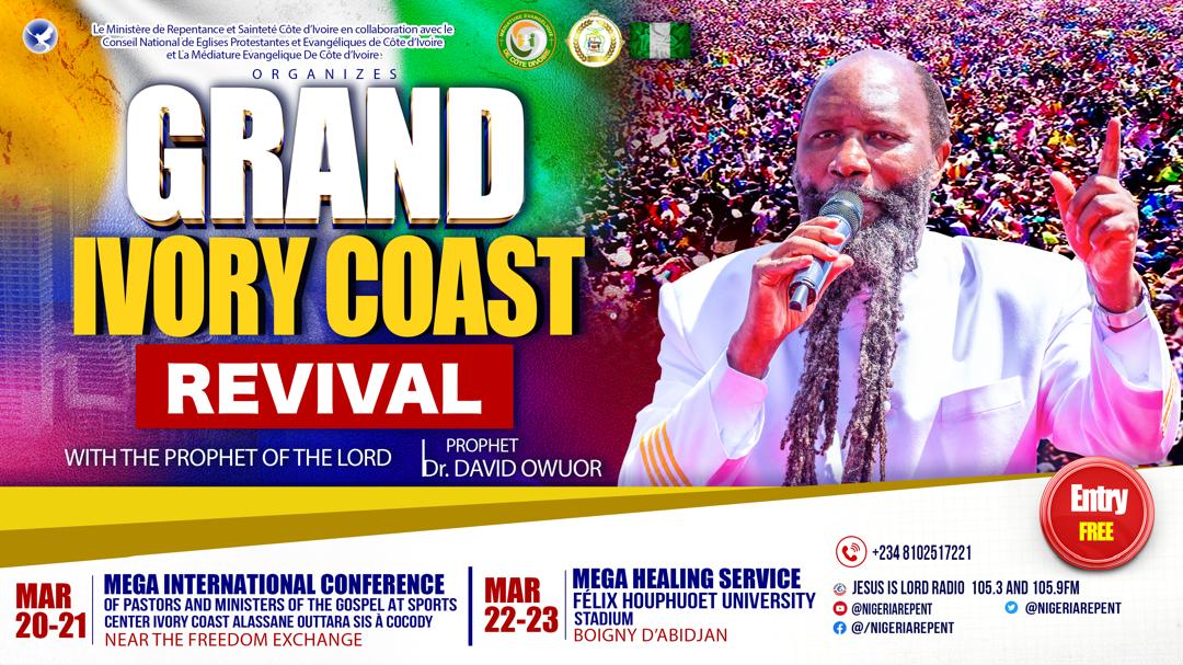 NigeriaRepent's tweet photo. This opportunity to enter heaven is given to the whole world, but people's choices can stop them from entering.
#AbidjanRevival2025 https://t.co/KD9T7hw6Ud