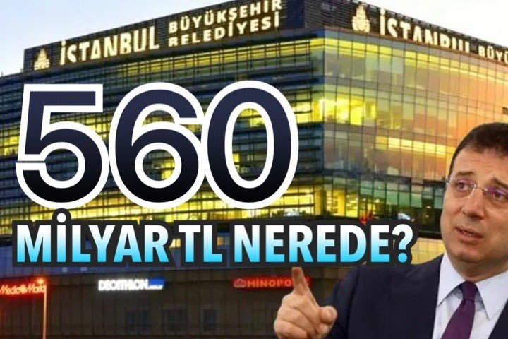 560 Milyar TL nerede?
