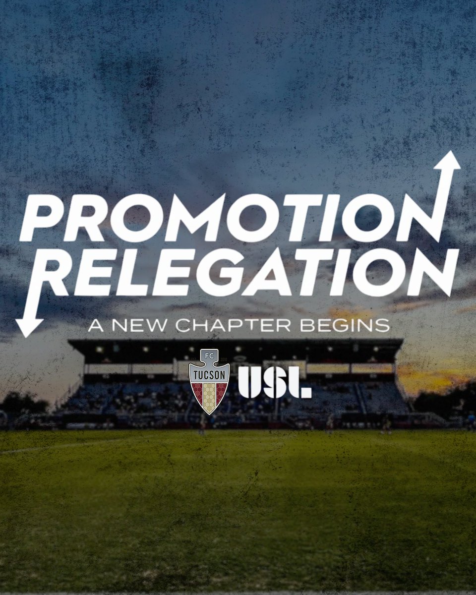 FCTucson's tweet photo. A NEW ERA

The USL becomes the first professional sports league in the U.S. to adopt the global system of promotion and regulation, marking a major milestone that will reshape the future of American soccer.

For the official USL press release, https://t.co/9NUsGxeXbF

#ItStartsinTucson