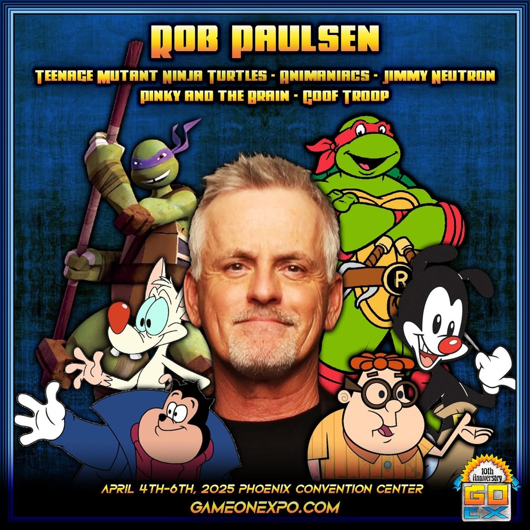 yakkopinky's tweet image. 🤣PHOENIX! Headed to you April 4th-6th at @gameonexpo!
👉Get more info and Tickets at RobPaulsenVoice.com