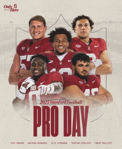Excited for these great <a href="/StanfordFball/">Stanford Football</a> men to take part in pro day today.