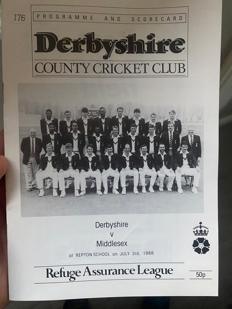 We are delighted to announce that we will be hosting a <a href="/DerbyshireCCC/">Derbyshire CCC</a> first team game at Repton on 15th August. 

The first time since 1988…we still have the match day programme. 

We cannot wait. See you all there 👍🏻

#WeAreRepton 👊🔵🟡🏏

<a href="/ReptonSport/">Repton School Sport</a> 
<a href="/ReptonSchool/">Repton School</a>