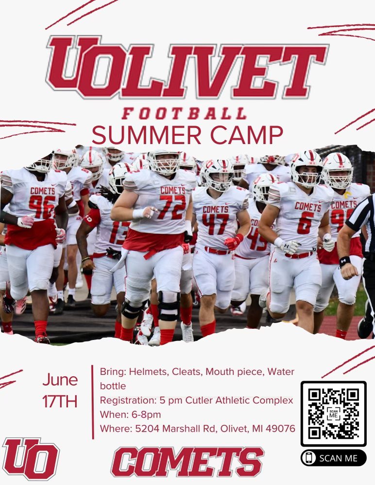 Come camp with the Comets!☄️ Looking forward to seeing the future of our program #GATA