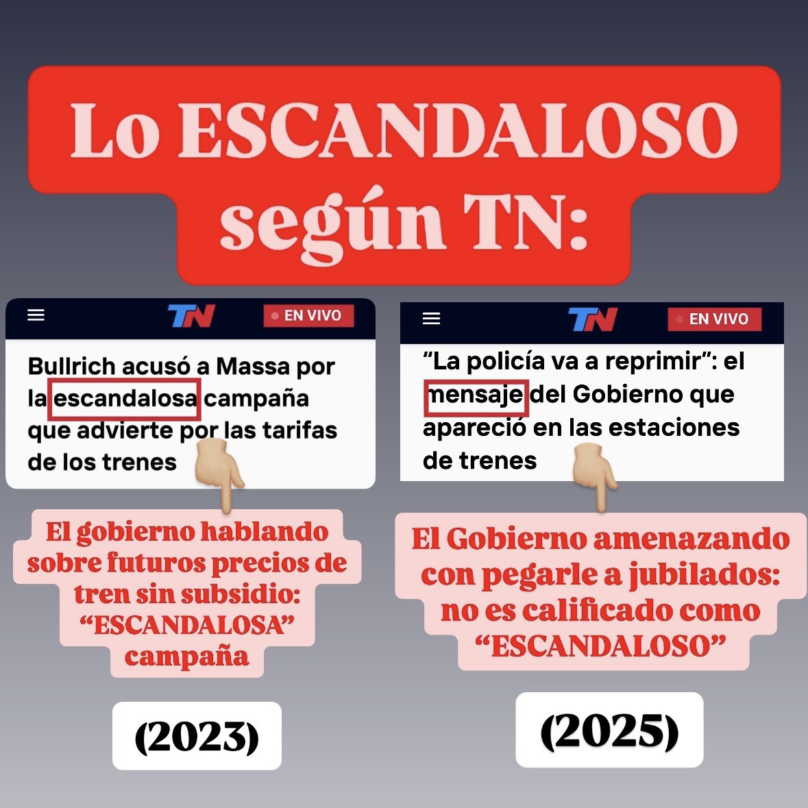 Ta raro el concepto de lo “ESCANDALOSO” según <a href="/todonoticias/">TN - Todo Noticias</a> 🫠🫠🫠