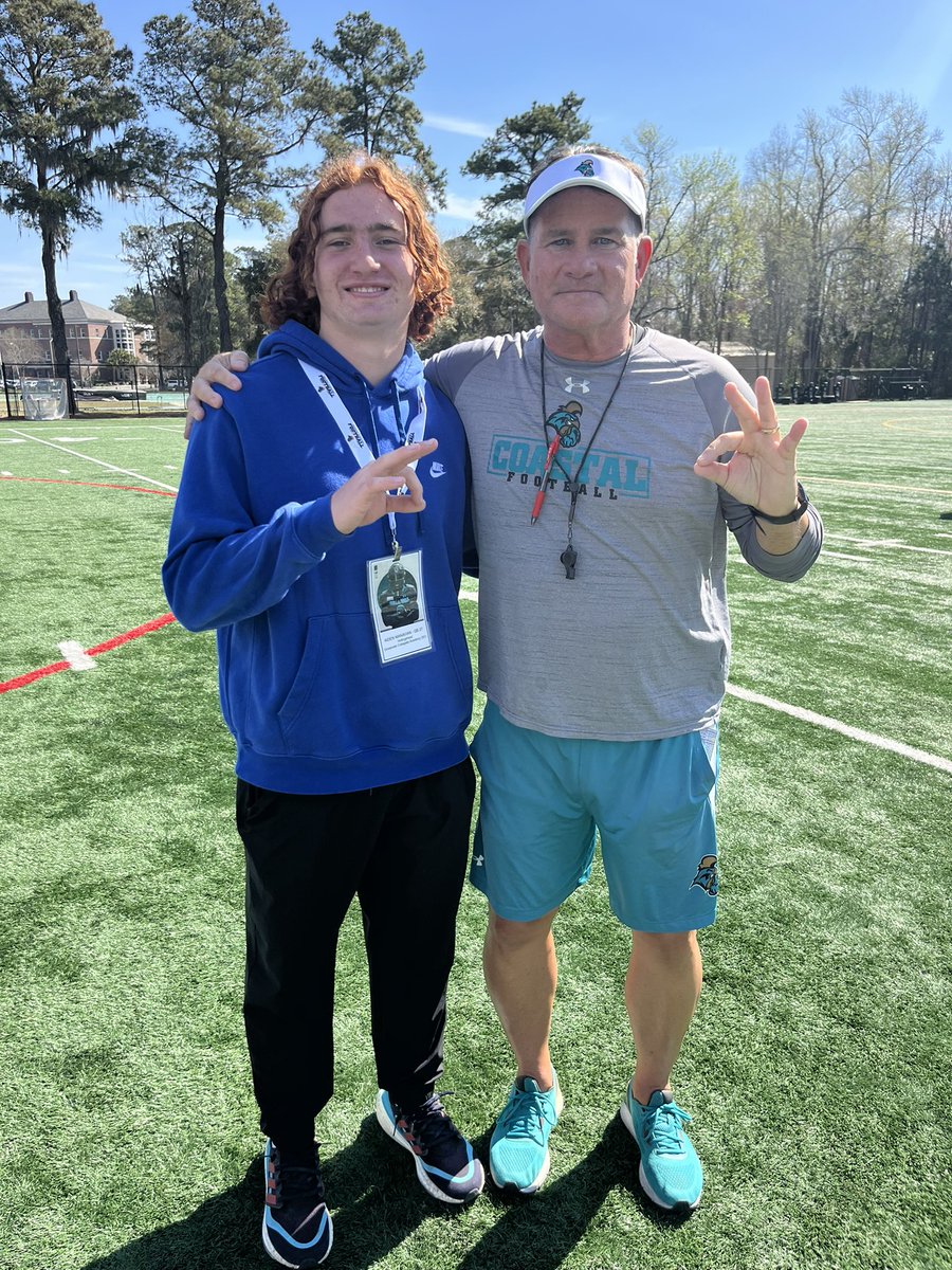 Aiden Manavian (@bigplay_aiden) on Twitter photo #AGTG After an AMAZING visit and great conversation with <a href="/CCUCoachDrew/">Drew Hollingshead</a> & <a href="/Coachtimbeck/">Tim Beck</a> I am blessed to receive an offer from Coastal Carolina University!!!! <a href="/mikecaridi/">Mike Caridi</a> <a href="/ScottAligo/">𝗦𝗖𝗢𝗧𝗧 𝗔𝗟𝗜𝗚𝗢</a>
<a href="/David_Moore5/">David Moore</a> <a href="/CoachLaPradOCA/">Brent LaPrad</a> <a href="/OceansideFootb1/">Oceanside HS Football Recruiting</a> <a href="/PrepRedzoneSC/">Prep Redzone South Carolina</a>
<a href="/OkeviusConway/">Okevius Conway</a> #ChantsUp #AGTG After an AMAZING visit and great conversation with <a href="/CCUCoachDrew/">Drew Hollingshead</a> & <a href="/Coachtimbeck/">Tim Beck</a> I am blessed to receive an offer from Coastal Carolina University!!!! <a href="/mikecaridi/">Mike Caridi</a> <a href="/ScottAligo/">𝗦𝗖𝗢𝗧𝗧 𝗔𝗟𝗜𝗚𝗢</a>
<a href="/David_Moore5/">David Moore</a> <a href="/CoachLaPradOCA/">Brent LaPrad</a> <a href="/OceansideFootb1/">Oceanside HS Football Recruiting</a> <a href="/PrepRedzoneSC/">Prep Redzone South Carolina</a>
<a href="/OkeviusConway/">Okevius Conway</a> #ChantsUp