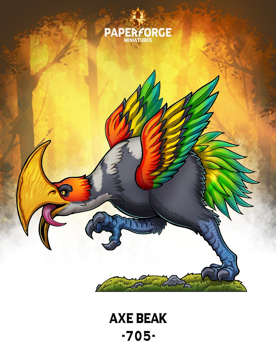 The Axe Beak variant is out too! You can get the Paper Mini and #VTT Tokens here:
patreon.com/posts/705-vari…
#dnd5e #TTRPG #RPG #dungeonsanddragons