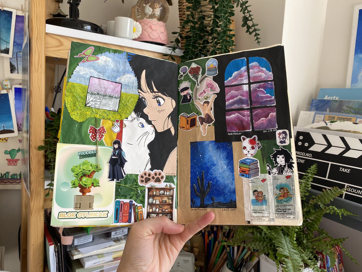 artlenastudio's tweet photo. Bir şeyler denemeye başladım 🤧
#junkjournal #journal https://t.co/mgs2YxNED8