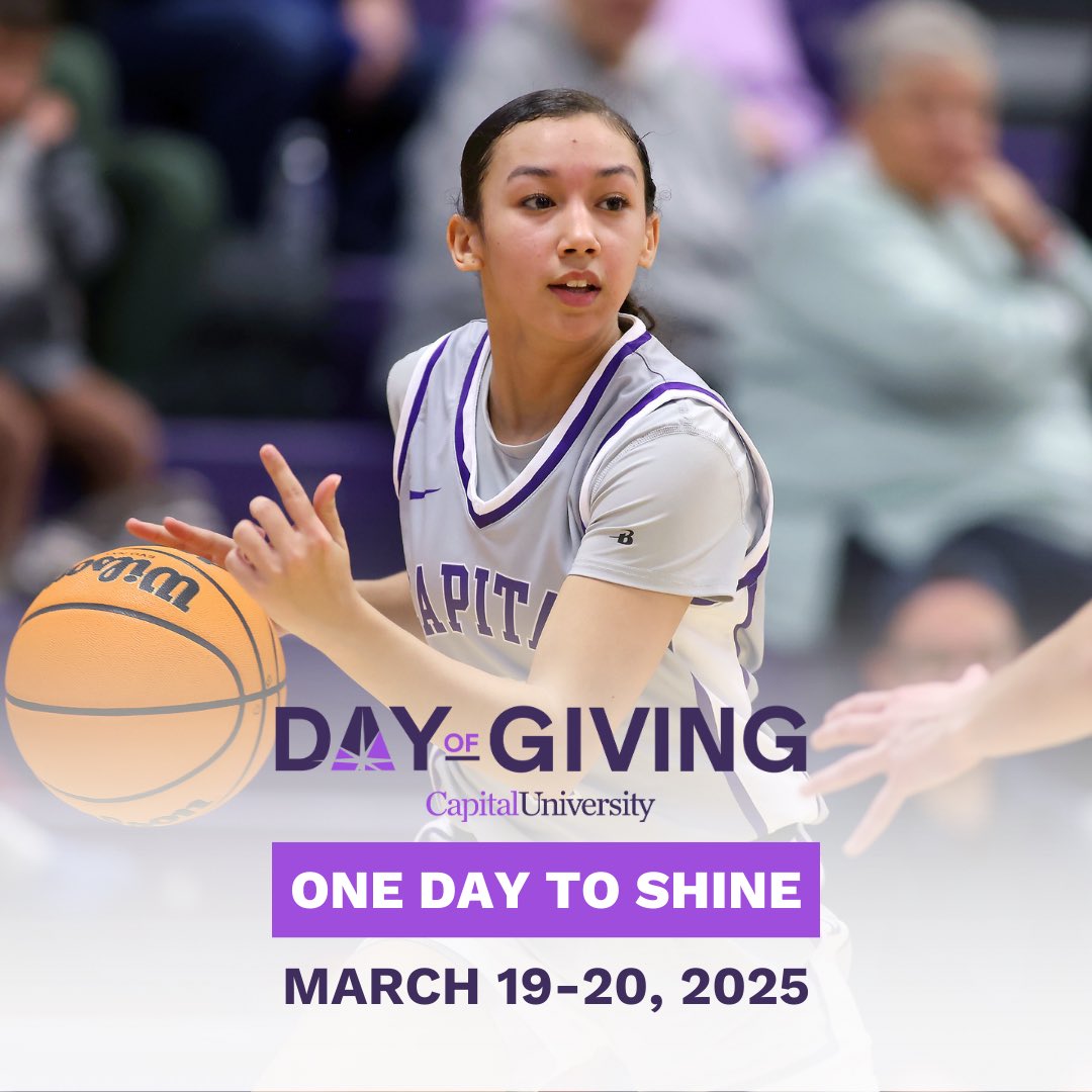 CapitalWBB (@capitalwbb) on Twitter photo DAY OF GIVING STARTS NOW!!! Go online to athletics.capital.edu/DayofGiving2025 & select Women’s Basketball to make your donation within the next 24 hours!! We appreciate all of the support 💜☄️ DAY OF GIVING STARTS NOW!!! Go online to athletics.capital.edu/DayofGiving2025 & select Women’s Basketball to make your donation within the next 24 hours!! We appreciate all of the support 💜☄️
