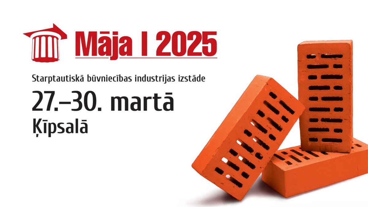 “Māja I” – vadošā būvniecības izstāde, kur atradīsi visu nepieciešamo mājokļa būvniecībai, remontam un interjeram! 🏠 No instrumentiem līdz celtniecības tehnikai un vairāk – viss vienuviet! 🔧💡

27-30. martā Ķīpsalas izstāžu centrā
🎟 Biļetes pieejamas BezRindas.lv