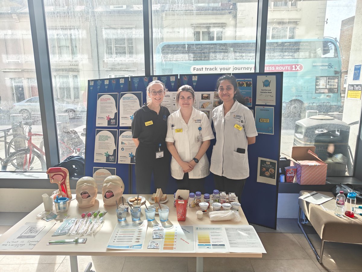 University Hospitals Sussex Dietitians (@dietitiansuhsx) on Twitter photo It's #nutritionhydrationweek (17th-23rd March).
We have linked up with our Speech & Language Therapists on #swallowawarenessday to promote how Speech Therapists and Dietitians can promote good nutrition & hydration for our inpatients! <a href="/BDA_Dietitians/">British Dietetic Association</a> <a href="/UHSussex/">University Hospitals Sussex</a> <a href="/NHWeek/">N&H Week</a> It's #nutritionhydrationweek (17th-23rd March).
We have linked up with our Speech & Language Therapists on #swallowawarenessday to promote how Speech Therapists and Dietitians can promote good nutrition & hydration for our inpatients! <a href="/BDA_Dietitians/">British Dietetic Association</a> <a href="/UHSussex/">University Hospitals Sussex</a> <a href="/NHWeek/">N&H Week</a>