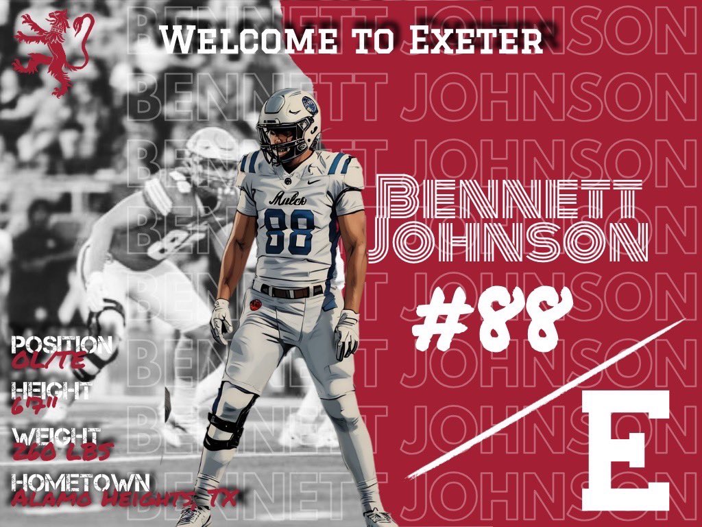 Bennett Johnson (@johnsonbennettv) on Twitter photo I’m extremely blessed to be enrolling in the class of 2026 at Phillips Exeter!
<a href="/coachrittimann/">Coach Rittimann</a>
<a href="/CoachV1781/">Coach Voulgaris</a> I’m extremely blessed to be enrolling in the class of 2026 at Phillips Exeter!
<a href="/coachrittimann/">Coach Rittimann</a>
<a href="/CoachV1781/">Coach Voulgaris</a>