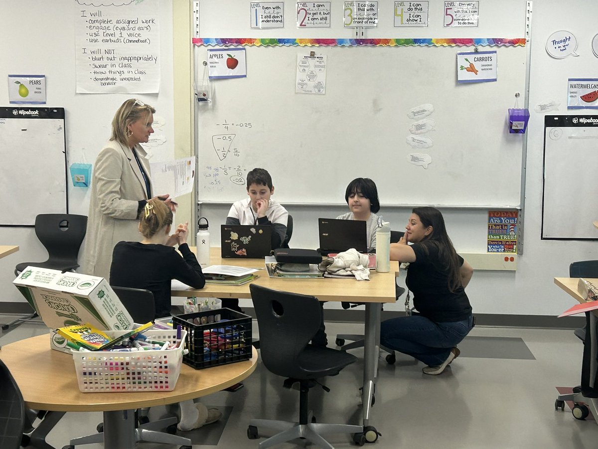 The SLT had a great visit to <a href="/D59Holmes/">Holmes Junior High</a> today. We visited math classes, connected with staff, met with the Admin Team, and even had lunch in cafe. It was a great morning all around! #D59Learns