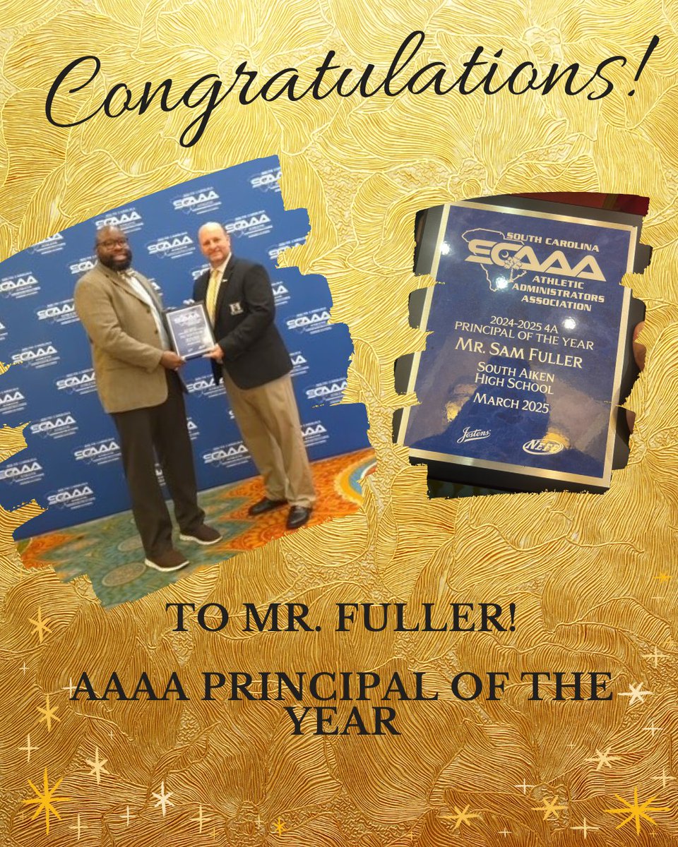 Congratulations to Mr. Fuller, named the 24-25 4A Principal of the Year! #AllMeansAll
