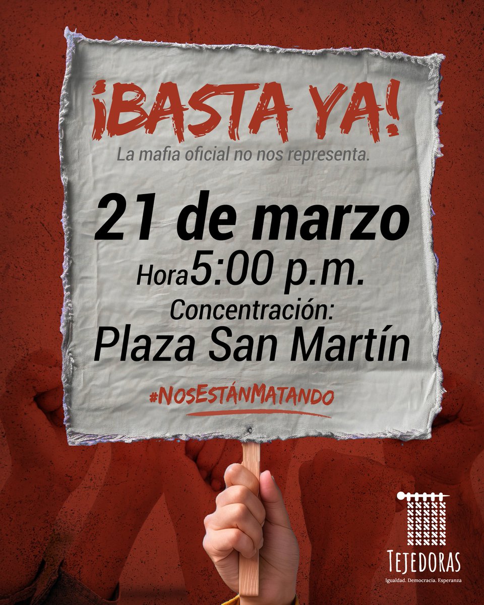 🪧Es momento de alzar la voz contra la inseguridad y un gobierno que parece proteger a los criminales. No podemos seguir viviendo con miedo mientras la delincuencia y el sicariato nos arrebatan la paz.

#FueraSantivañez 
#NosEstánMatando