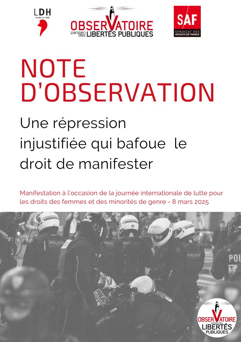 Observatoire parisien des libertés publiques tweet media