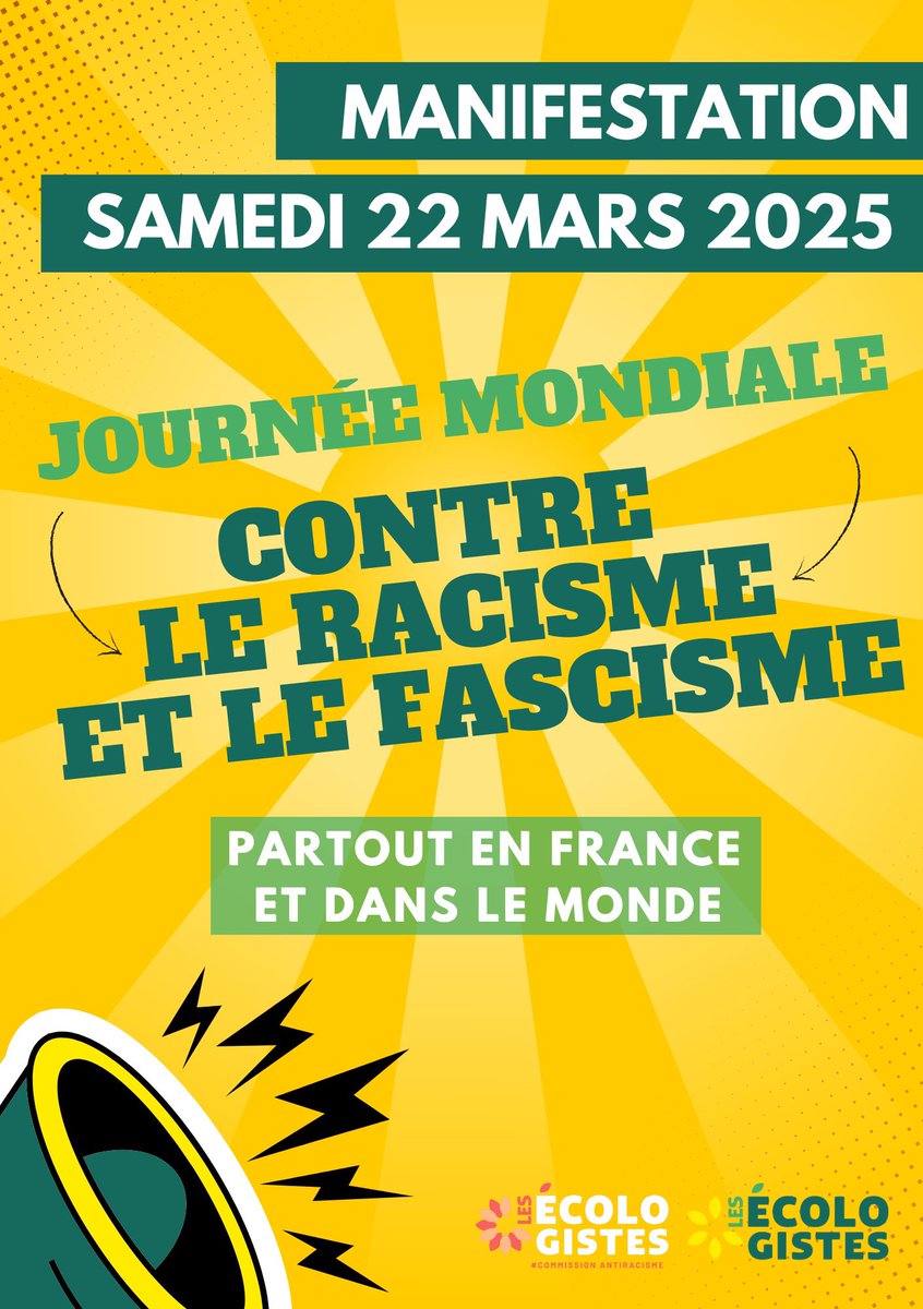 Le 22 mars, rejoignons-nous pour dire NON au racisme et au fascisme ! ✊🏾Unissons nos voix pour une société plus juste et solidaire. Ensemble, faisons entendre notre refus de l’exclusion et de la haine. #22mars #ContreLeRacisme #Solidarité