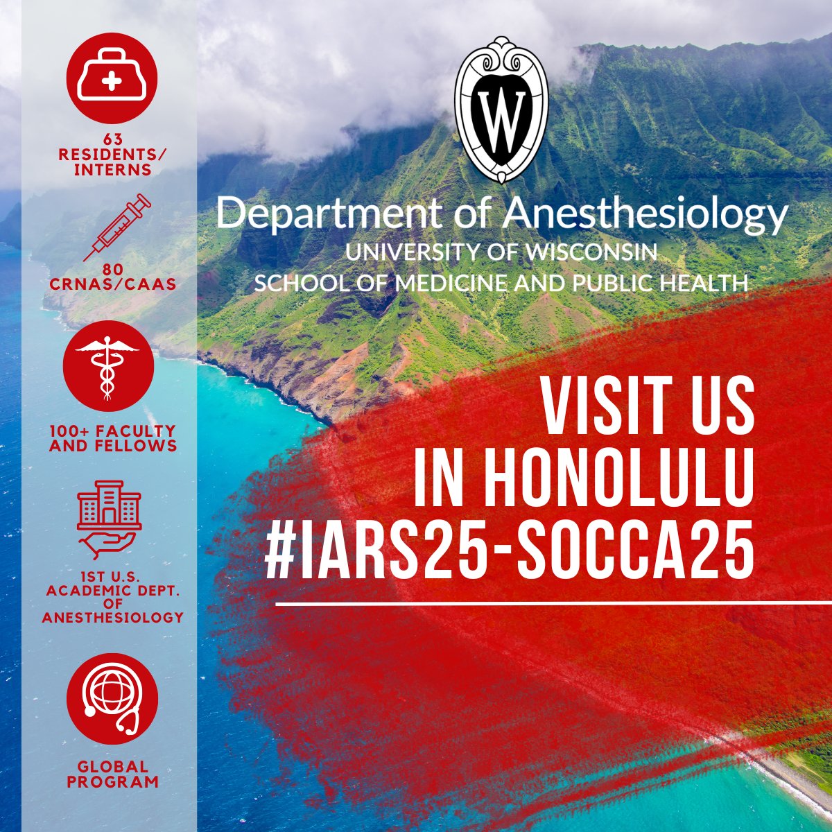 Connect with us at #IARS-SOCCA2025! We are actively recruiting for Neuroanesthesiologists 🧠💉 and Transplant Anesthesiologists 🏥🔄. We hope to see you in the exhibit hall at booth 5 or in a session! #AnesthesiaConnections #AnesthesiaLeadership #wiscanesthesia